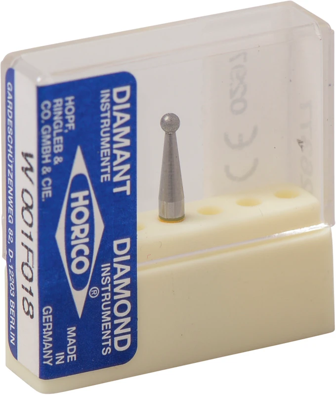 Diamantschleifer 001  Stück  gelb x-fein, RA, Figur 001, ISO 018