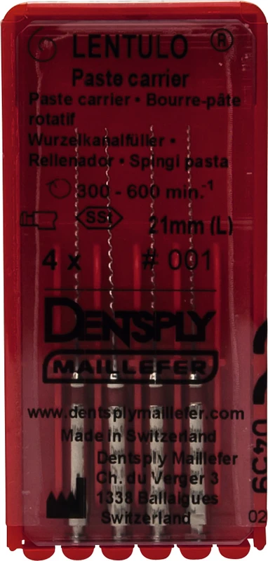 Wurzelkanalfüller   LENTULO®    Packung  4 Stück 21 mm, Gr. 1