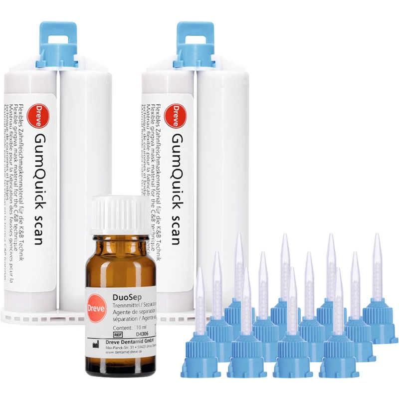 GumQuick scan   Set  2 x 50 ml Doppelkartusche, 12 Mischkanülen, 10 ml Duosep