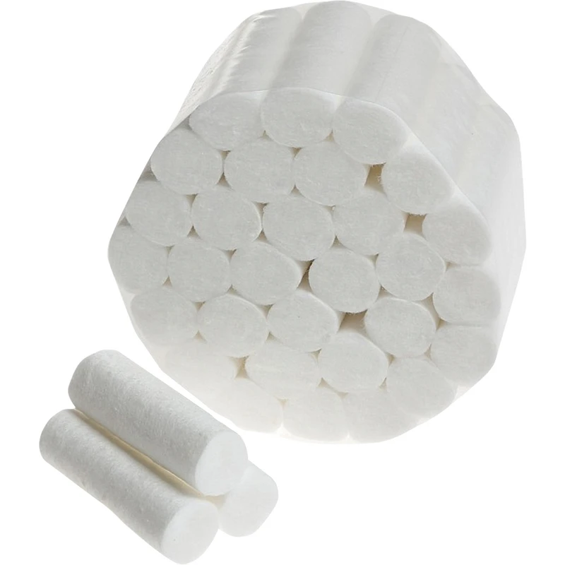 Zahnwatterollen  Karton  5 x 300 g Ø 10 mm x 38 mm, weiß, Größe 2