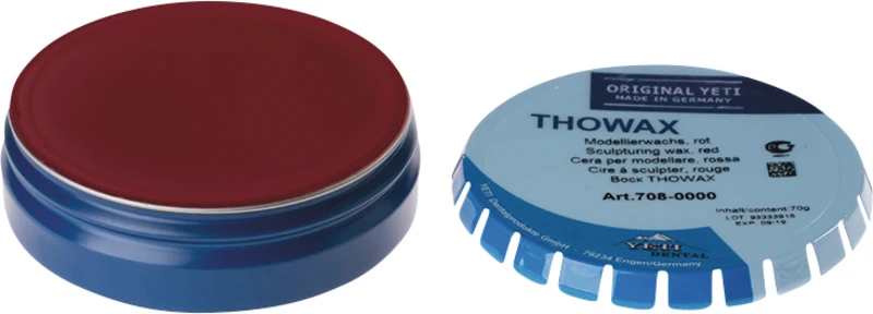 THOWAX Modellierwachs  Dose  70 g rot