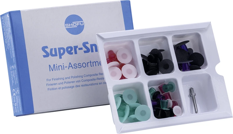 Super-Snap®   Minikit  48 Scheiben (32 standard, 16 mini), 1 Winkelstück-Mandrell