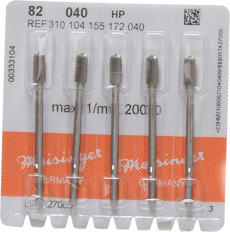 Stahlfräser 82  Packung  5 Stück ISO 040, HP