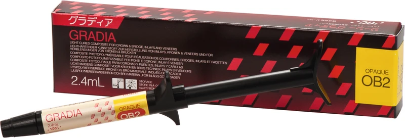 GC GRADIA®  Spritze  2,4 ml Paste opaker OB 2