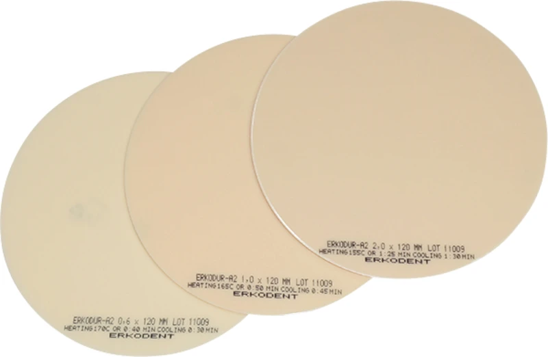 Erkodur-A2  Packung  10 Stück Ø 120 mm, Stärke 2 mm