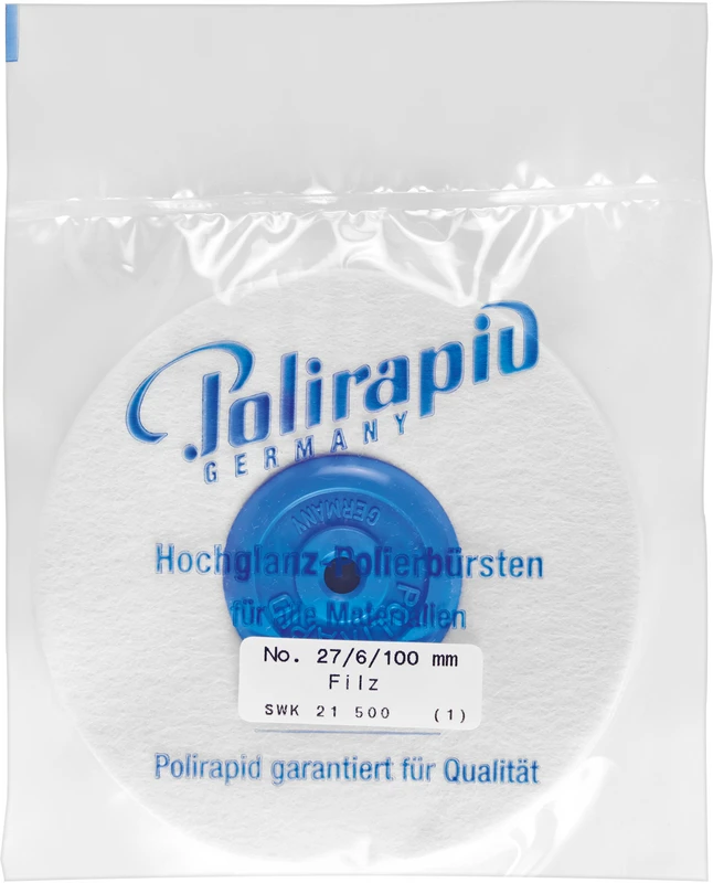 Filzschwabbel  Stück  mit Kunststoffkern 6-lagig, Wollfilz, Ø 100 mm, S: 14 mm