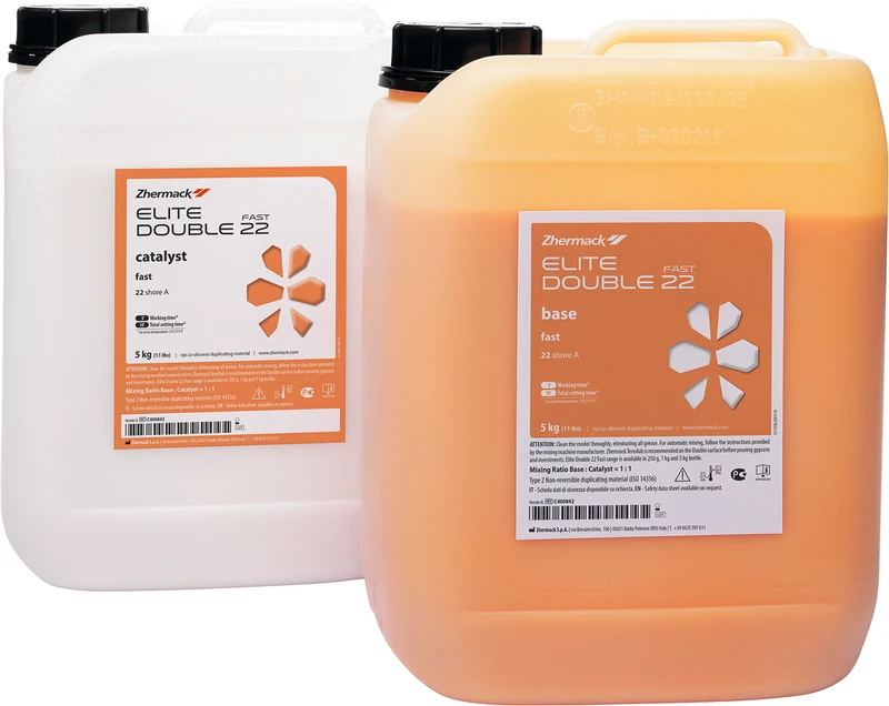 Elite Double 22   Karton  5 kg Kanister Base, 5 kg Kanister Katalysator, orange, schnellabbindend