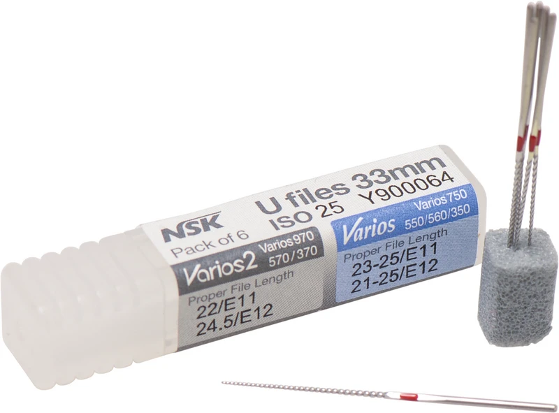 Endofeilen  Packung  6 Stück 33 mm, ISO 025, für Varios