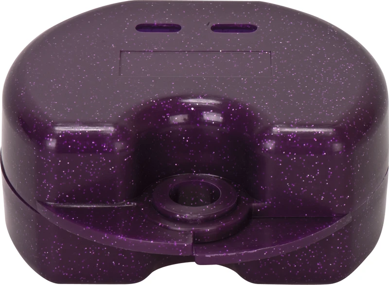 Zahnspangendose Glitter  Stück  violett