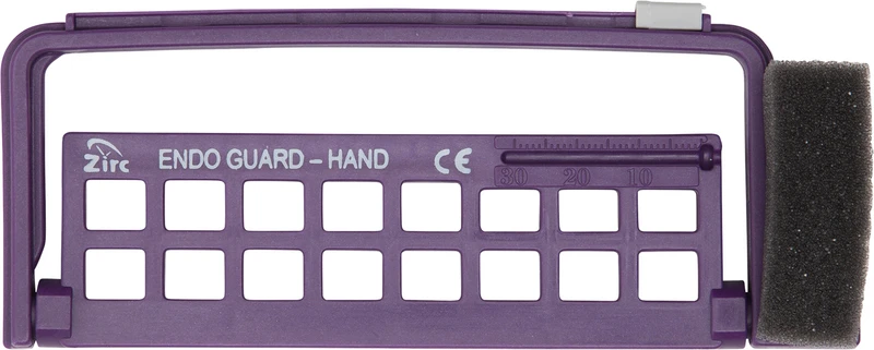 Steri-Endo Guard Hand  Stück  für 16 Handinstrumente, pflaume, 13,7 x 1 x 5,6 cm