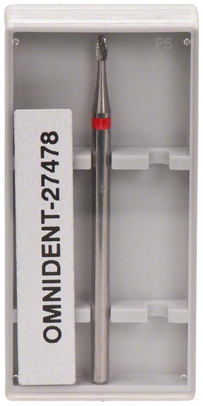 Omni HM-Fräser Schliff 20  Stück  kreuzverzahnt, rot fein, HP, Figur 277, 3 mm, ISO 014