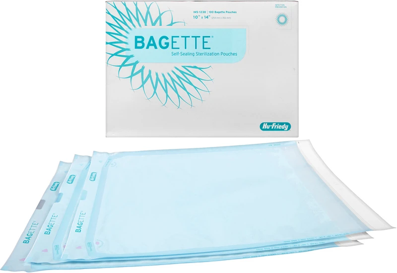 IMS Bagette Sterilisationstüten  Packung  100 Stück, IMS-1238, für 8-10 Instrumente, 254 x 356 mm