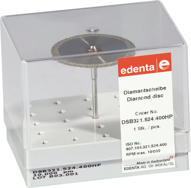 Sinterdiamant Scheiben DSB 321  Stück  randgesintert, HP, Figur 321, 0,3 mm, ISO 400