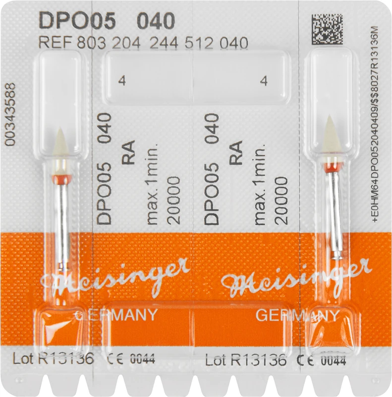 Diamantpolierer DPO02\05  Packung  2 Stück braun, RA, Figur 244, 13 mm, ISO 040