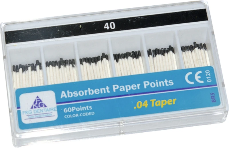 FKG Paper Points  Packung  200 Stück Taper.02 ISO 045