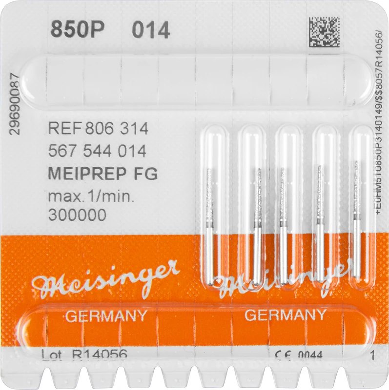 MEIPREP Diamanten  Packung  5 Stück FG, Figur 567 (850P), ISO 014