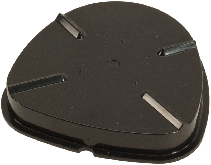 Formplatte  Stück  schwarz, reziproke Sockelform, Ø 80 mm