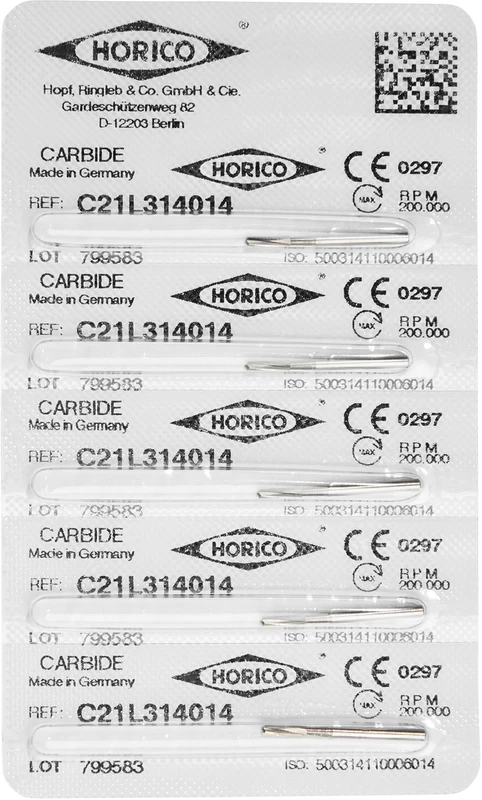 HM-Bohrer C21L  Packung  5 Stück FG, Figur 110 lang, ISO 014