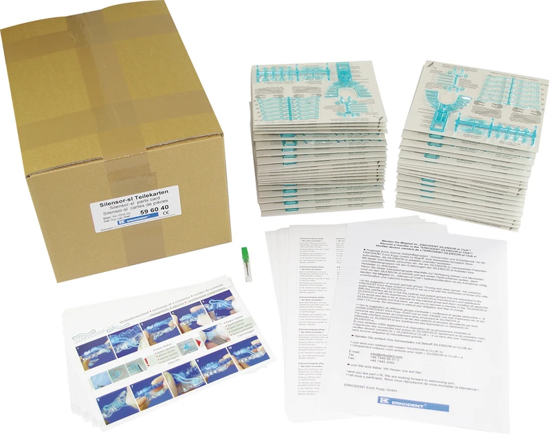 Silensor-sl Teilekarte  Packung  40 Stück mit Verbindungsteilen