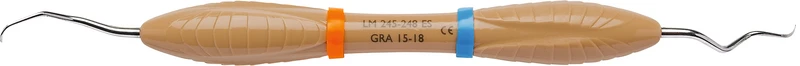 LM Gracey   Stück  Figur 15\18, mesial-distal, braun, LM-ErgoNorm Griff