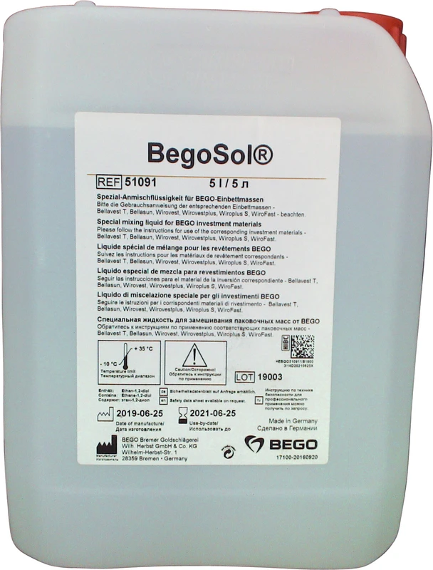 BegoSol®  Kanister  5 l Anmischflüssigkeit