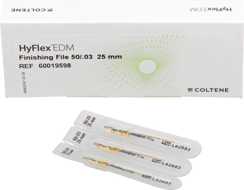 HyFlex EDM NiTi-Feilen  Packung  3 Finishing Feilen 25 mm, Taper.03 ISO 050