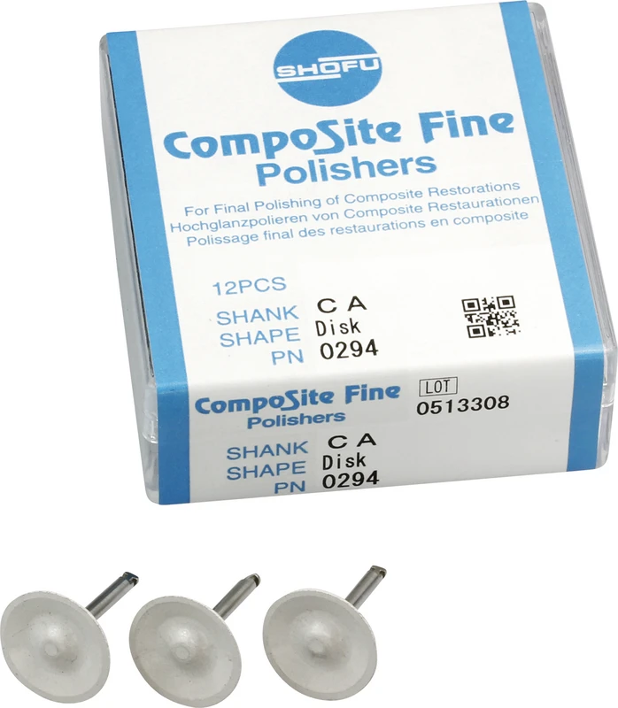 CompoSite  Packung  12 Stück weiß fein, RA, Figur Scheibe, ISO 160