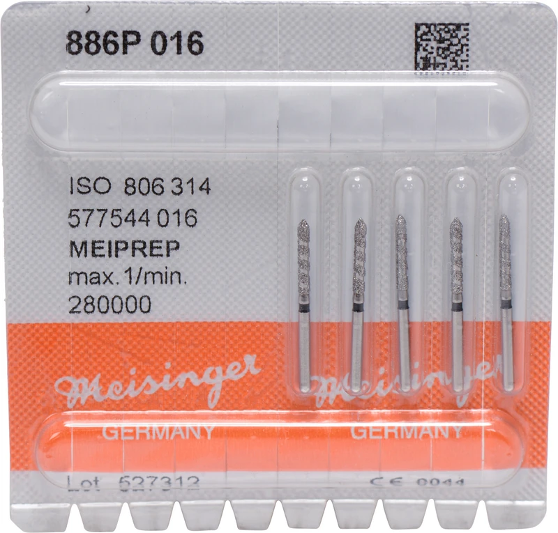 MEIPREP Diamanten  Packung  5 Stück FG, Figur 577 (886P), ISO 016