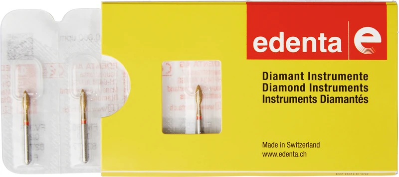 DIACUT V368  Packung  5 Stück rot fein, FG, Figur 257 Knospe, 5,5 mm, ISO 020