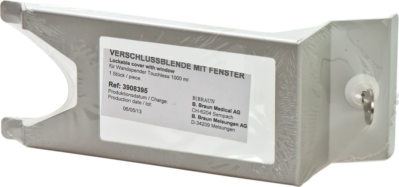 Verschlussblende  Stück  mit Sichffenster