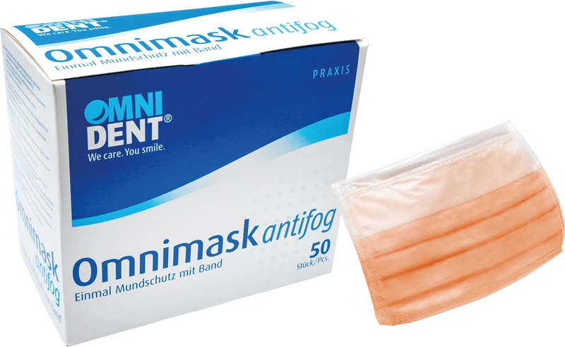 Omnimask antifog  Packung  50 Stück orange mit Band