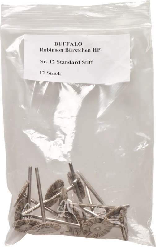 Abbott-Robinson-Bürsten  Packung  12 Stück Nr. 12, Standard