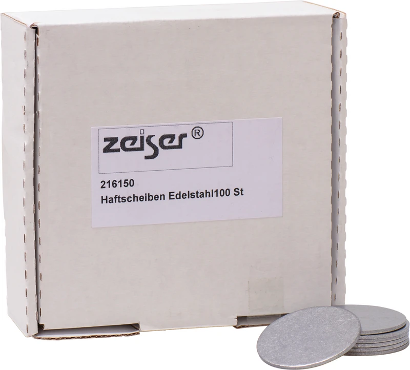 Haftscheiben  Packung  100 Stück, Edelstahl Ø 35 x 1,5 mm