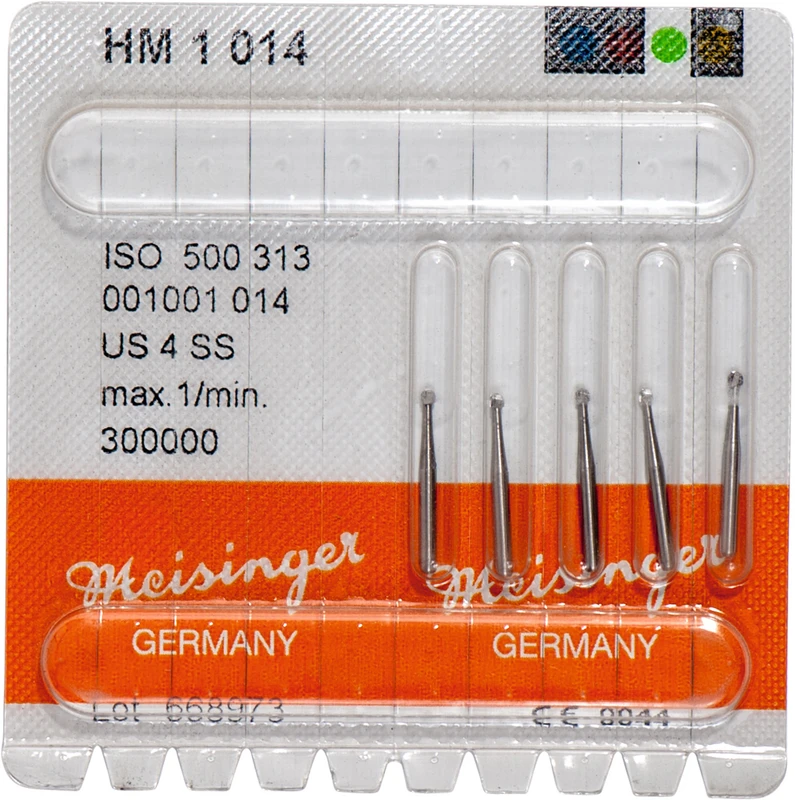 HM-Bohrer 1  Packung  5 Stück FGs, Figur 001, ISO 014
