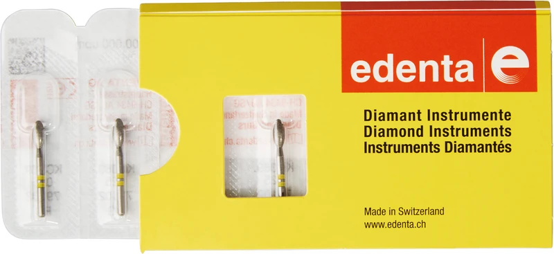 K-Diamanten FG  Packung  5 Stück 2 x gelb, FG, Figur 263, 5,5 mm, ISO 025