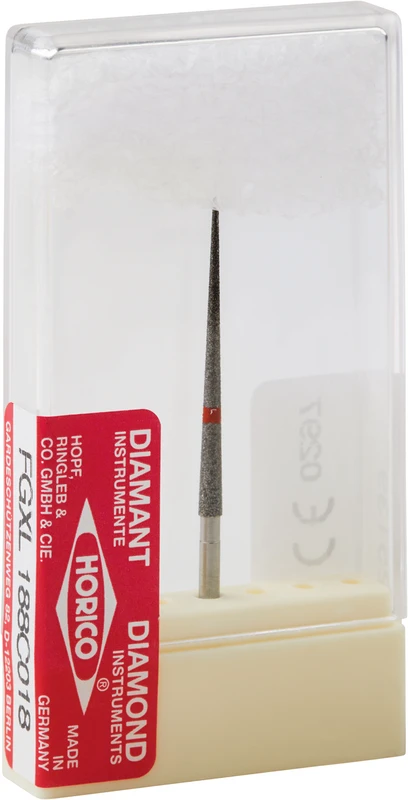 Diamantschleifer 188  Stück  rot fein, FG XL, Figur 188, ISO 018