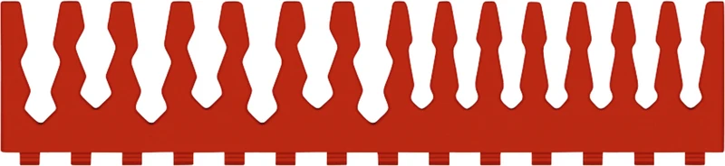 Silikonsteg für MELAstore® Tray   Packung  2 Stück für Tray 200, rot