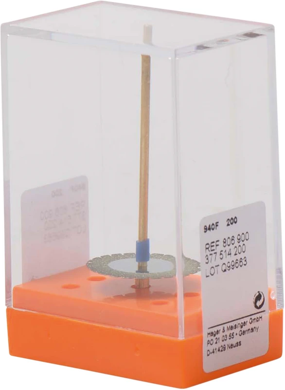 Diamantscheiben 940F  Stück  unmontiert rot fein, Figur 377, 0,2 mm, ISO 200