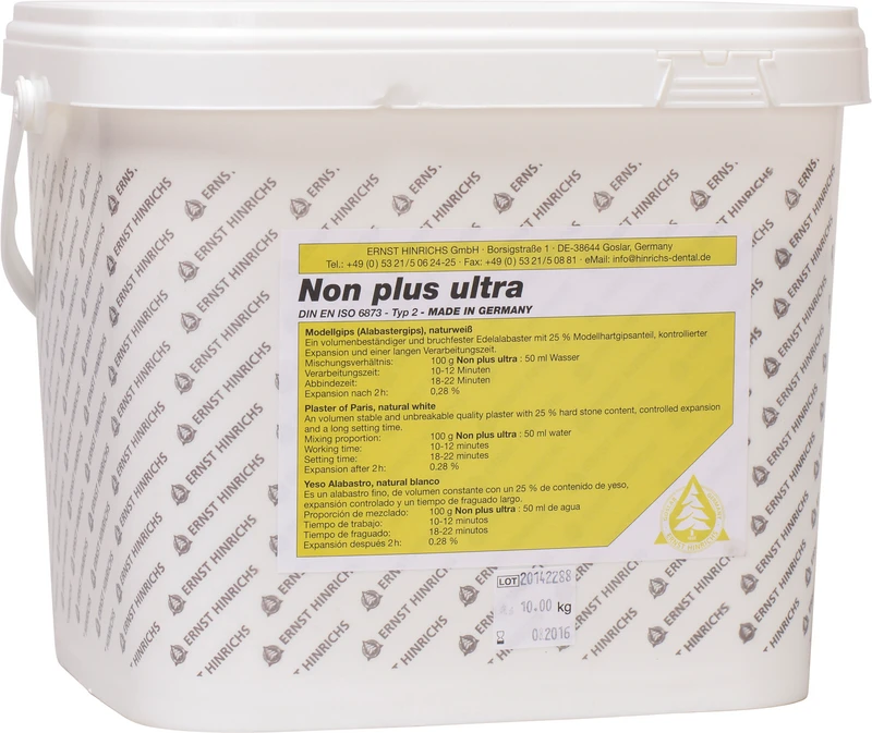 Non plus ultra  Eimer  10 kg naturweiß