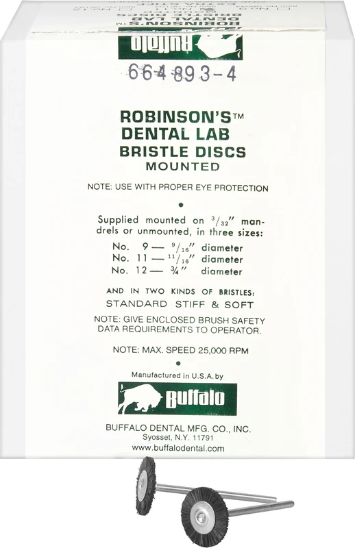 Abbott-Robinson-Bürsten  Packung  144 Stück Nr. 11, x-Hart