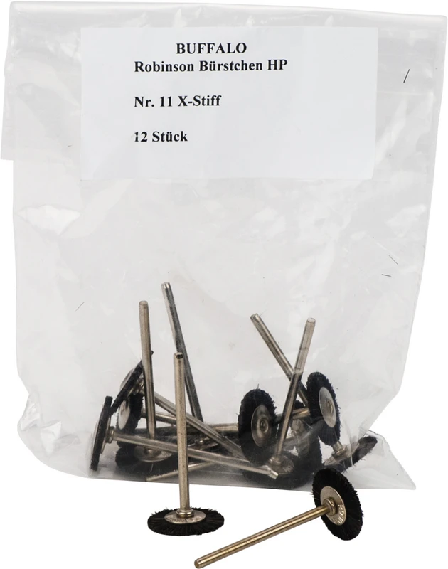 Abbott-Robinson-Bürsten  Packung  12 Stück Nr. 11, x-Hart