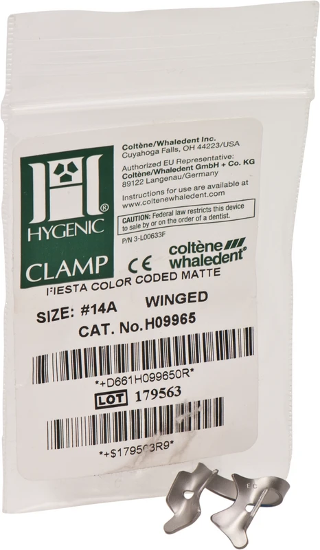 HYGENIC® Fiesta® Klammern  Stück  mit Flügel, für unregelmässig geformte Molaren, 14A