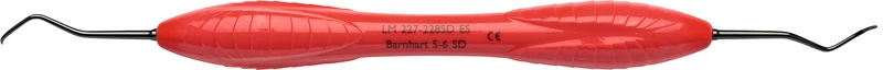 LM Sharp Diamond Kürette nach Barnhart  Stück  Figur 5\6, für Molaren, rot, LM-ErgoSense®-Griff