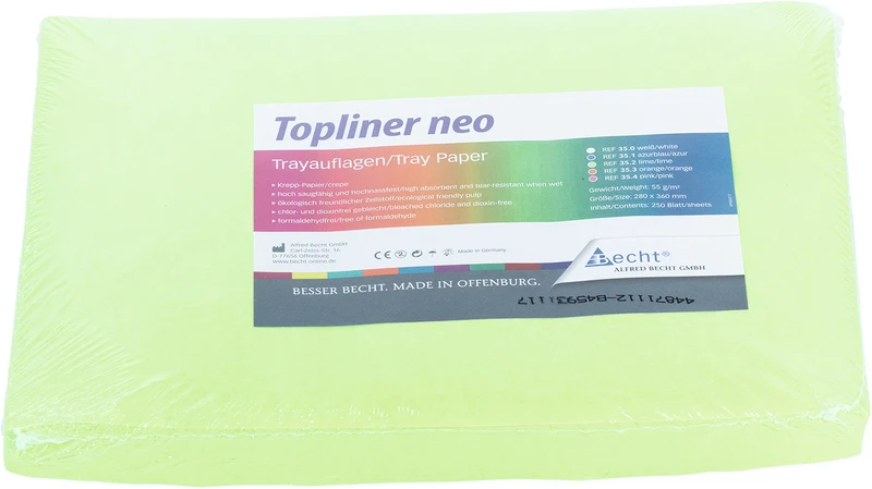 Topliner neo  Packung  250 Stück 28 x 36 cm, lime