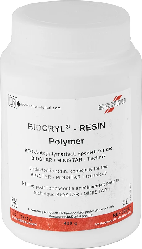 BIOCRYL®-RESIN  Dose  400 g Polymer