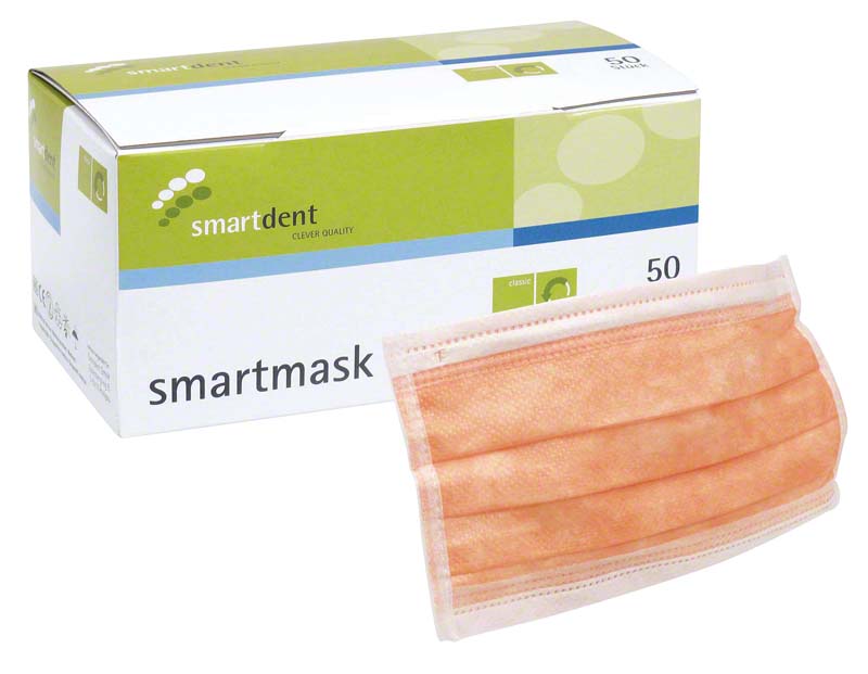 smartmask Mundschutz  Packung  50 Stück orange