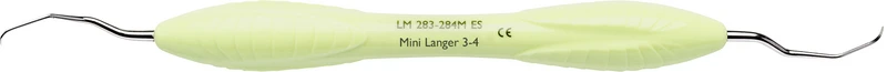 LM Universalkürette Mini Langer   Stück  Figur 3\4, für Prämolaren\Molaren im OK, hellgrün, LM-ErgoSense® Griff