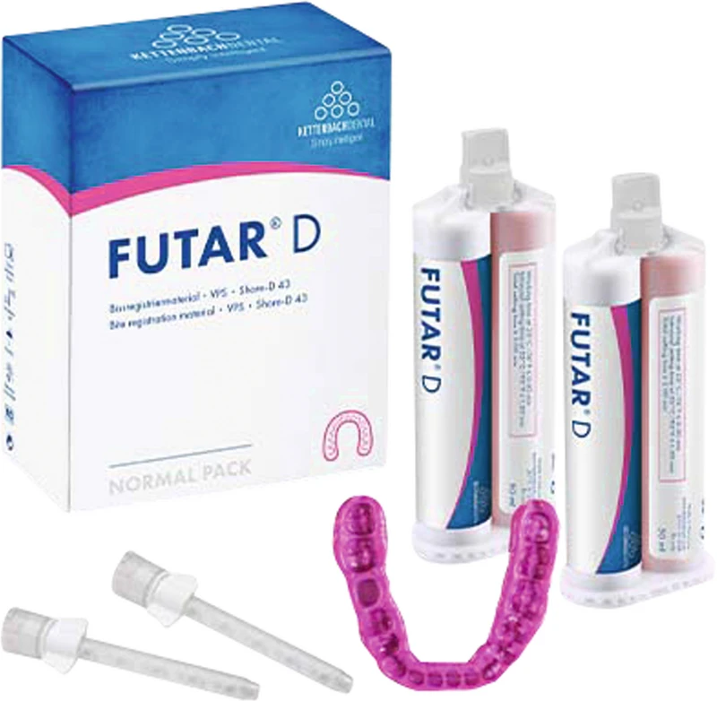 Futar® D  Packung  2 x 50 ml Doppelkartusche, 6 Mischkanülen
