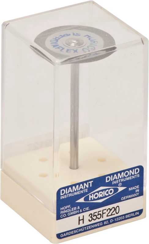 SUPERDIAFLEX® 355  Stück  doppelseitig, sehr flexibel, gelb extra-fein, HP, Figur 355 F, 0,15 mm, ISO 220