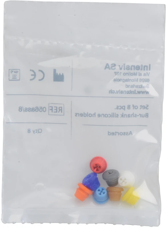 Silikonhalter  Sortiment  8 Stück sortiert (grau, dunkelblau, braun, rot, weiß, gelb, orange, hellblau)